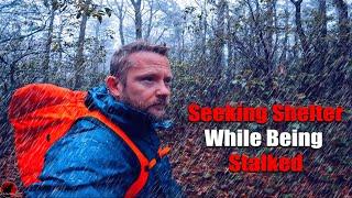 Not Alone - The Weirdest Place I Have Ever Camped At - Heavy Rain and Storm Camping Adventure