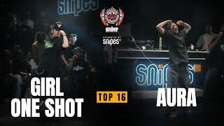 Girl One Shot vs Aura | Female Top 16 | EBS Krump 2024