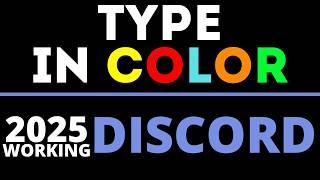 How to Type in Color on Discord - Change Text Color in Discord - 2025 Working