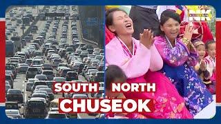 How does the North celebrate Korea's ancient Chuseok holiday?