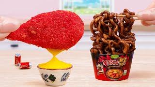 Best Korean Street Food  Miniature Black Bean Noodle Fried Chicken Cheetos | Sweet Cooking