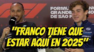 LEWIS HAMILTON QUIERE A FRANCO COLAPINTO DE TITULAR EN 2025 PREVIA GP BRASIL 2024 FORMULA 1