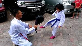 Cleopatra Learning Chudan Mawashi Geri | Karate Training | PH WARRIOR