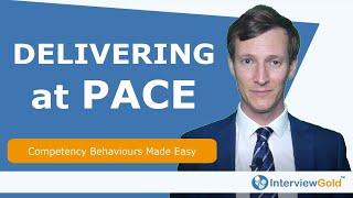 DELIVERING AT PACE - How to Choose EXAMPLES for CIVIL SERVICE application or interview.