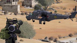 Hunting Russian Helicopters with AA missile - Fim92 Stinger in action - MILSIM ARMA 3