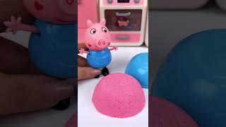 Satisfying With Unboxing Miniature Cute Peppa Pig Play Sand Set Toys, ASMR Videos