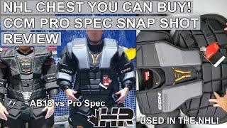 The Beefiest goalie chest protector! CCM Pro Spec vs NHL AB18 comparison review