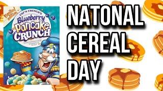 Blueberry Pancake Crunch REVIEW | NATIONAL CEREAL DAY