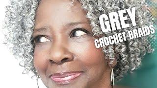 Grey Hair Glam! Crochet Braids Tutorial For Mature Women