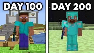 I Spent 200 Days in Minecraft's Oldest Version