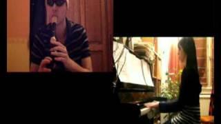 Daniel Powter - Bad Day / Gabeysik Ft. Ptitegaby Recorder And Piano Cover