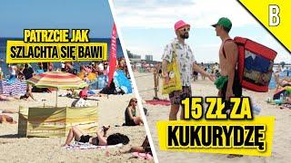 JANUSZ W MIĘDZYZDROJACH NA PLAŻY