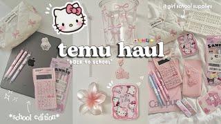 *BACK to SCHOOL* temu  haul  | school supplies, room decor, bags, cute accessories & more!