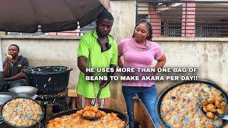 HOW THIS NIGERIAN BOY BECAME A MILLIONAIRE SELLING POPULAR STREET FOOD WILL SHOCK YOU !! | Akara