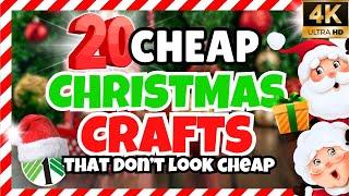 20 Best Christmas Crafts | Dollar Tree Christmas DIYS | Budget Friendly Christmas Decorations