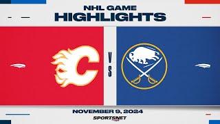 NHL Highlights | Flames vs. Sabres - November 9, 2024