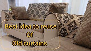 IDEAS  TO REUSE OLD CURTAINS |OLD CURTAINS RECYCLING| पुराने परदे को इस्तेमाल करे नए  तरीके से