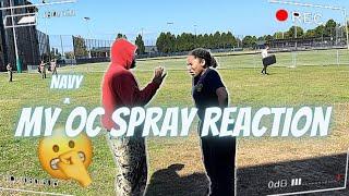 OC SPRAY REACTION/ VLOG