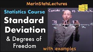 Standard Deviation & Degrees of Freedom Explained | Statistics Tutorial | MarinStatsLectures