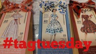 How I'm Using Packaging and Scraps to make Tag Booklets for junk journals #tagtuesday