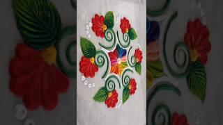 Easy rangoli designs for beginners 🪔🪔 Diwali rangoli #diwali#rangoli