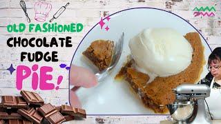 Old Fashioned Chocolate Fudge Pie | Recipe Vault