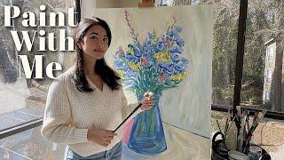 DON'T LET PERFECTIONISM CONTROL YOU oil paint with me + botanical garden visit ️ dreamy art vlog