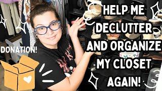 Organize my entire closet with me | help me declutter!