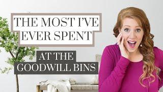 HOME DECOR BY THE POUND • GOODWILL OUTLET • HOW TO DECORATE ON A BUDGET #thrifting #homedecor #diy