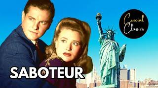 Saboteur 1942, Priscilla Lane, Robert Cummings, Alfred Hitchcock, full movie reaction