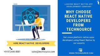 Hire React Native Application Developers from Technource