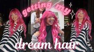 GETTING MY DREAM HAIR .* pink hair transformation!!! 