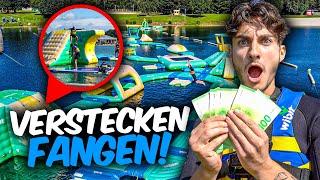 VERSTECKEN FANGEN AUF TRAMPOLIN WASSERPARK! *Gewinner kriegt 500€*