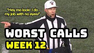 Top 10 worst calls from the refs Week 12 | NFL Officiating 2019