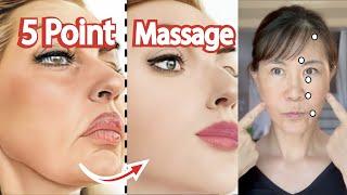 Do this 5 point massages to Lift your Face Naturally. Why get Botox when you can do this for Free!