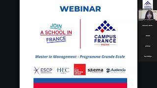 Webinar - Join a School in France (one application for 5 Business Schools)