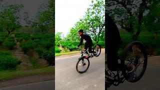 How to rolling stoppie #stunt wheelie mountain cycle #shorts cycle mode fied #rolling stopie cycles