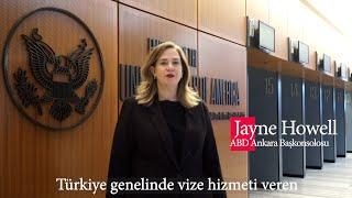 Konsolosluk İşleri Elçi-Müsteşarı Jayne Howell, vize başvurularıyla ilgili güncel bilgi veriyor.