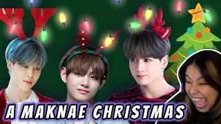 'Mistletoe' , 'Christmas Love' & 'Snow Flower' V, JUNGKOOK & JIMIN MASHUP REACTION!