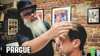  Razor Haircut & Southern Hospitality from the American Barber in Prague | Czech Republic