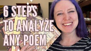 6 Steps to Analyze ANY Poem