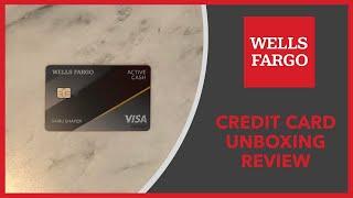 WELLS FARGO ACTIVE CASH CREDIT CARD UNBOXING & REVIEW