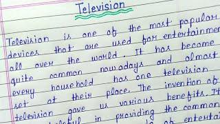 Essay on television in english || About television essay in english