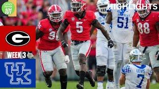 Georgia Bulldogs vs  Kentucky Wildcats  Highlights  College Football| Luxury Sports 101