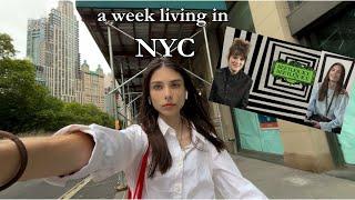 a week in my life in NYC (interviewing winona ryder and jenna ortega, concerts, and touching grass)