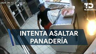 Captan intento de asalto dentro de una panadería en Monterrey