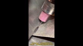 Weld stainless steel and red copper, and the solder joint is white and bright