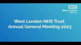 West London NHS Trust annual general meeting 2023