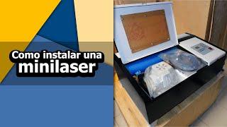 Instalación maquina mini láser en 5 minutos