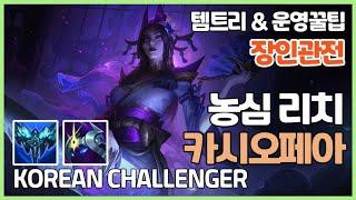 시즌11 챌린저 농심 리치 카시오페아ㅣ템트리 라인전 딜교방법 운영ㅣ챌린저 프로 장인 관전ㅣ만년서리 우주추진력